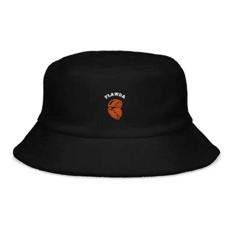 Flawda (White) Terry Cloth Bucket Hat